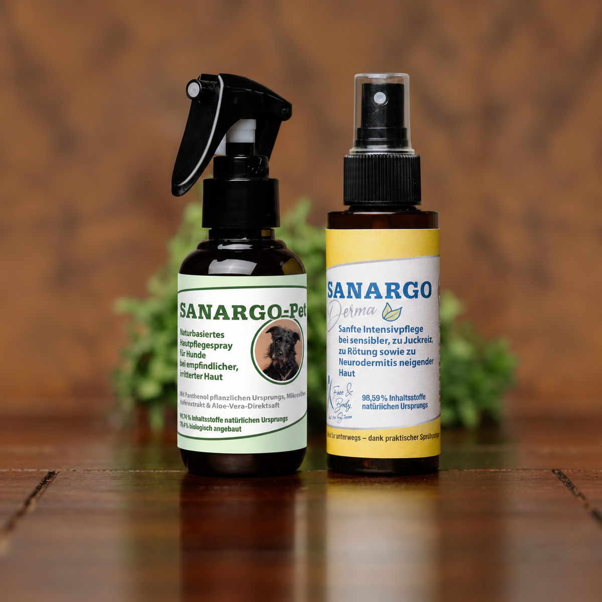 SANARGO-Pet & SANARGO-Derma – Pflegespray für Mensch & Tier