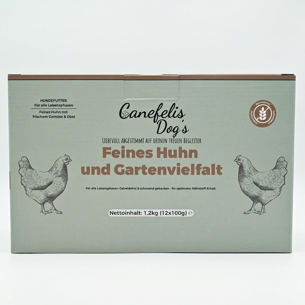 Huhn mit Gemüse & Obst – getreidefreies Nassfutter