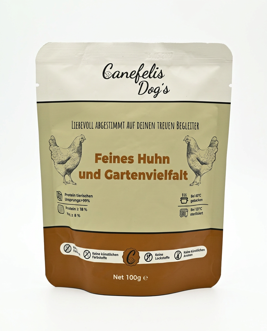 Huhn mit Gemüse & Obst – getreidefreies Nassfutter