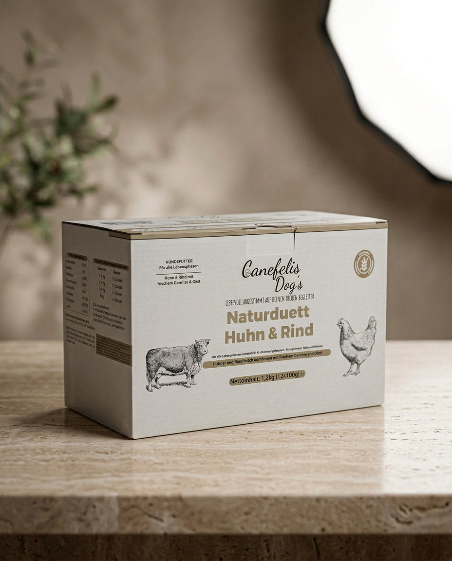 Hunde-Vorratspaket – 3 Sorten | 36 × 100 g | getreidefreies Nassfutter