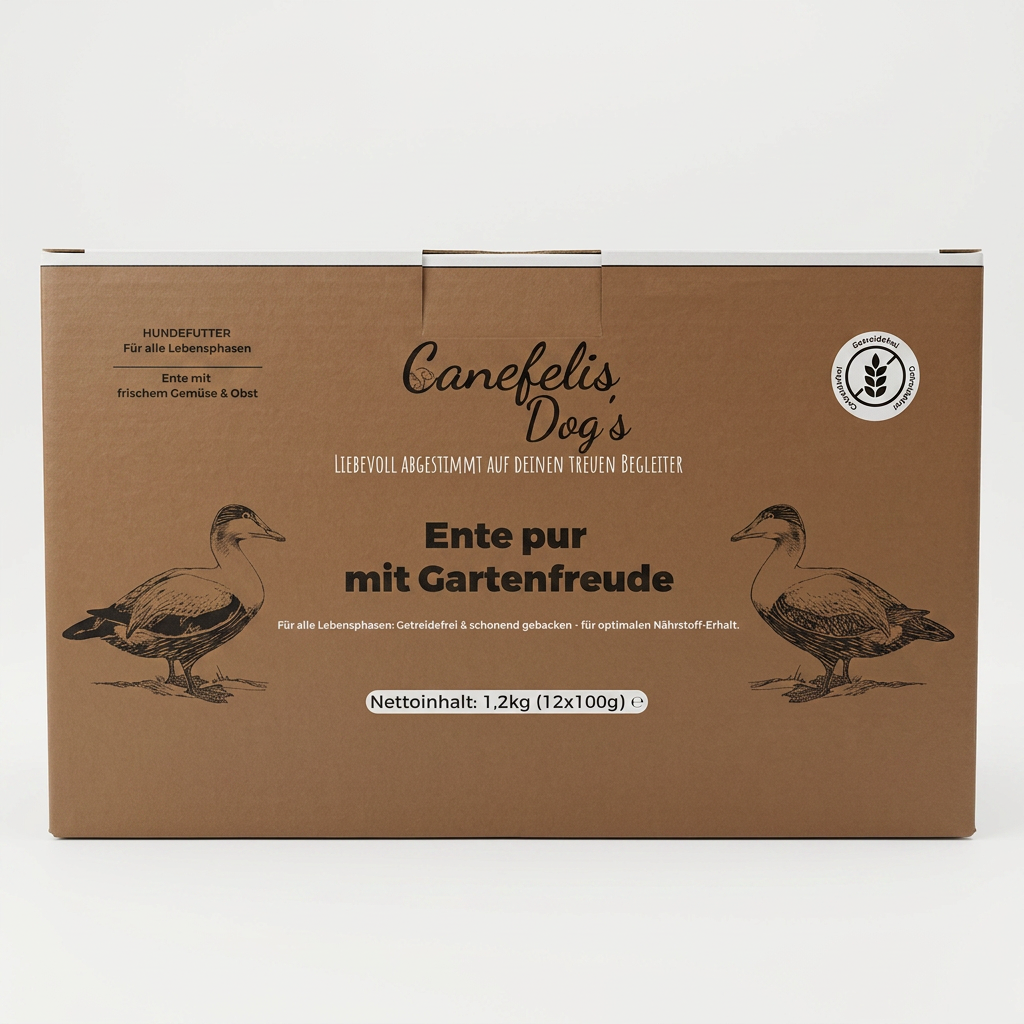 Ente mit Gemüse & Obst – getreidefreies Nassfutter