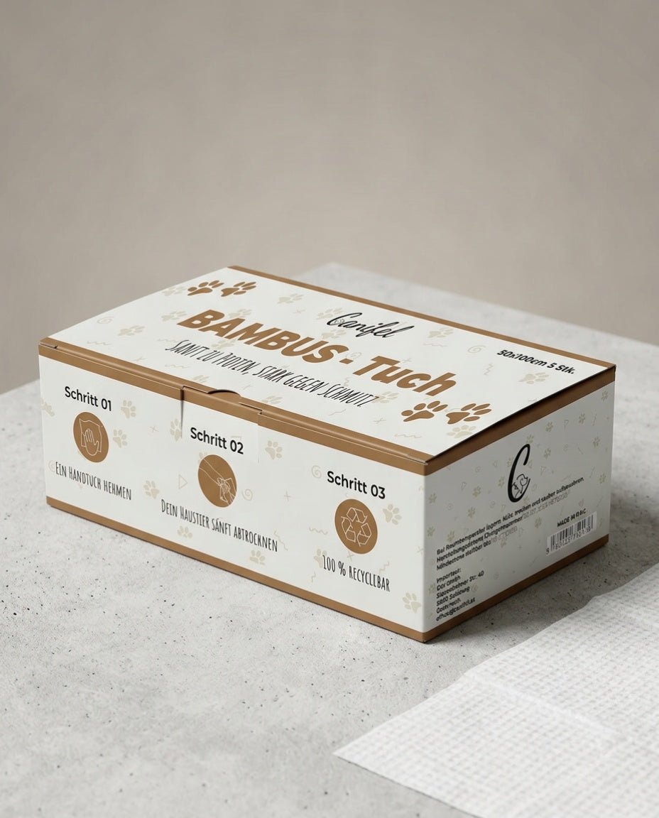 Bambus-Pflegetücher für Haustiere – 5er-Set