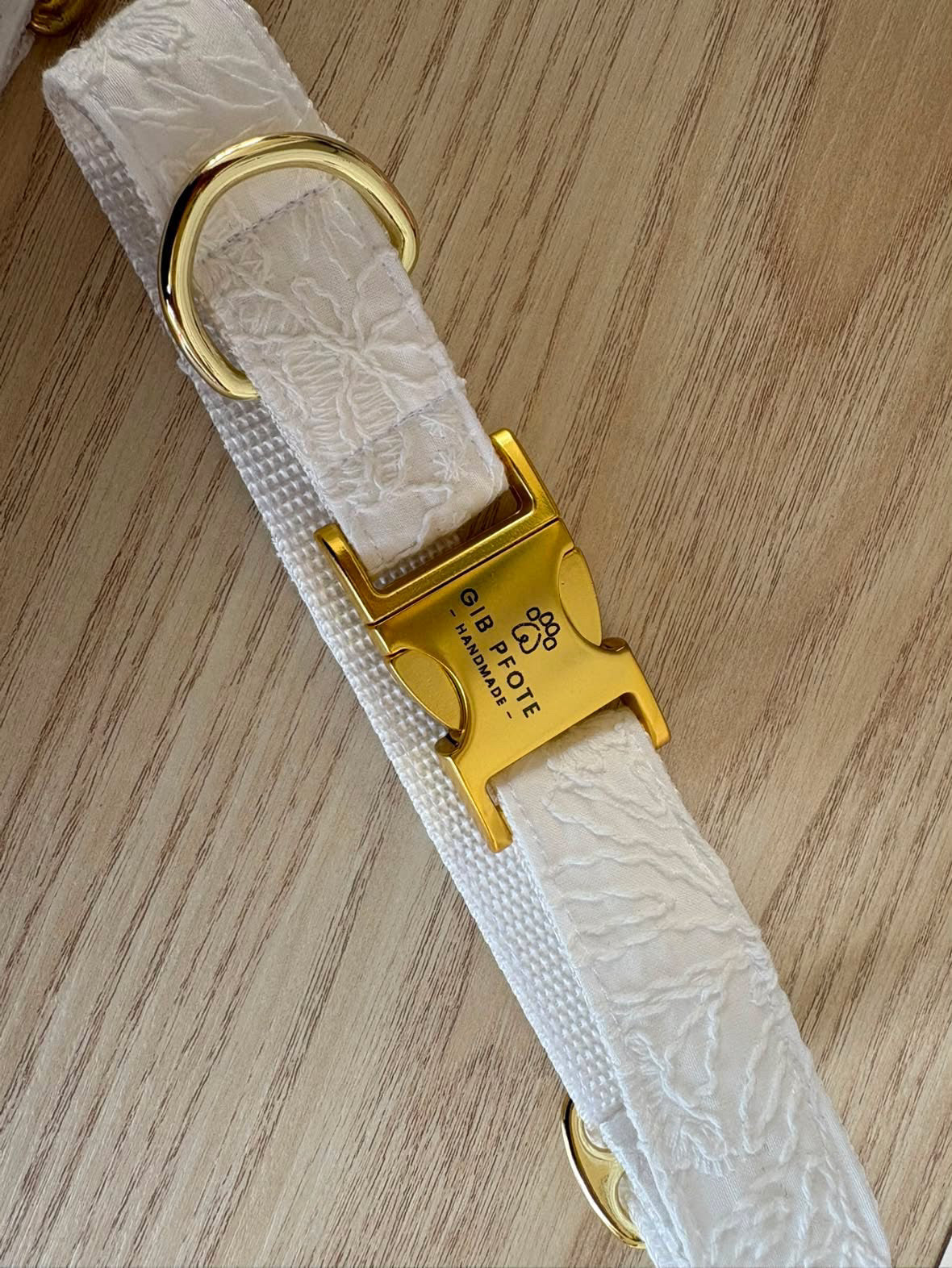 Hochzeitsset – Halsband & Leine