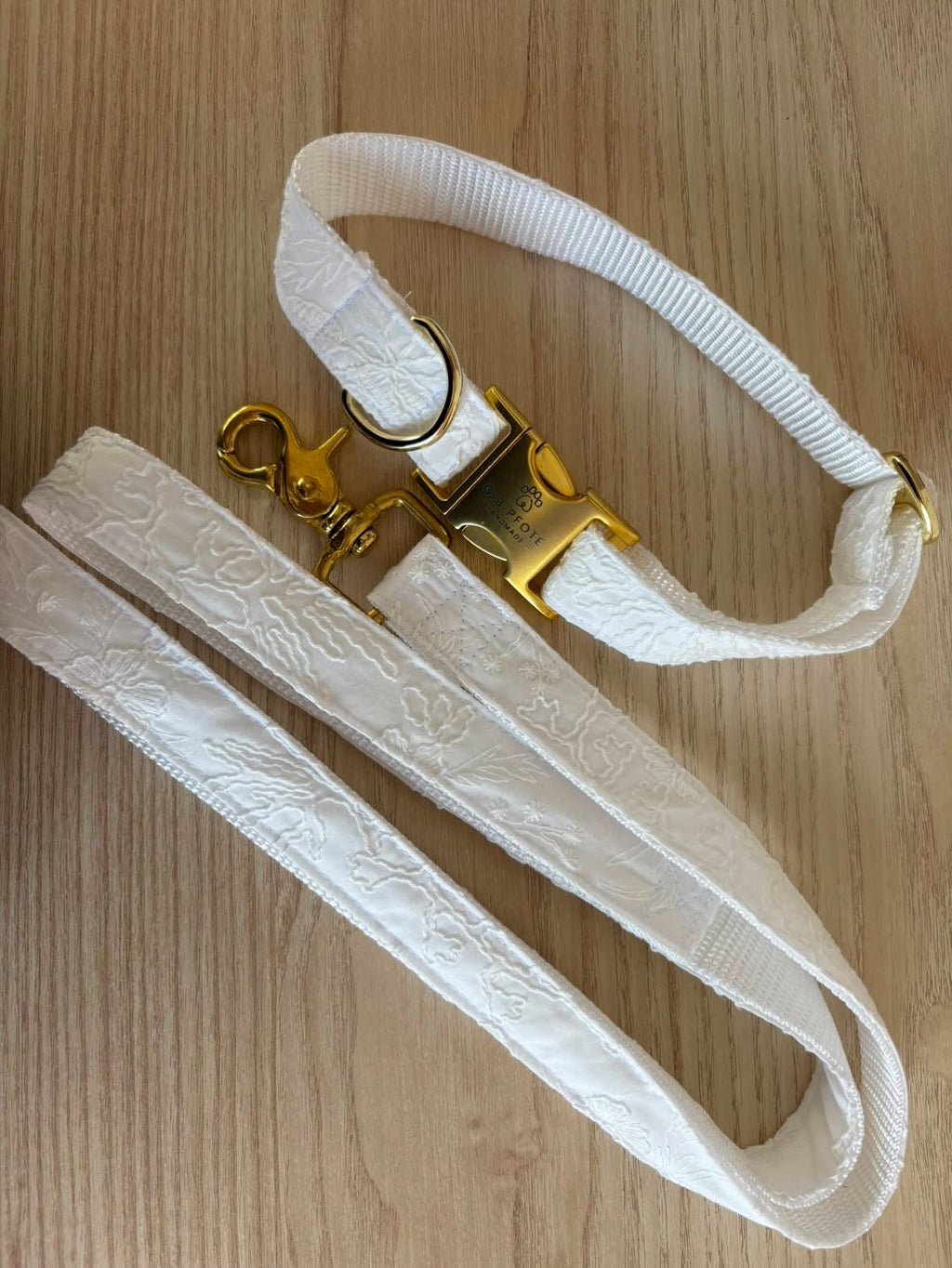 Hochzeitsset – Halsband & Leine