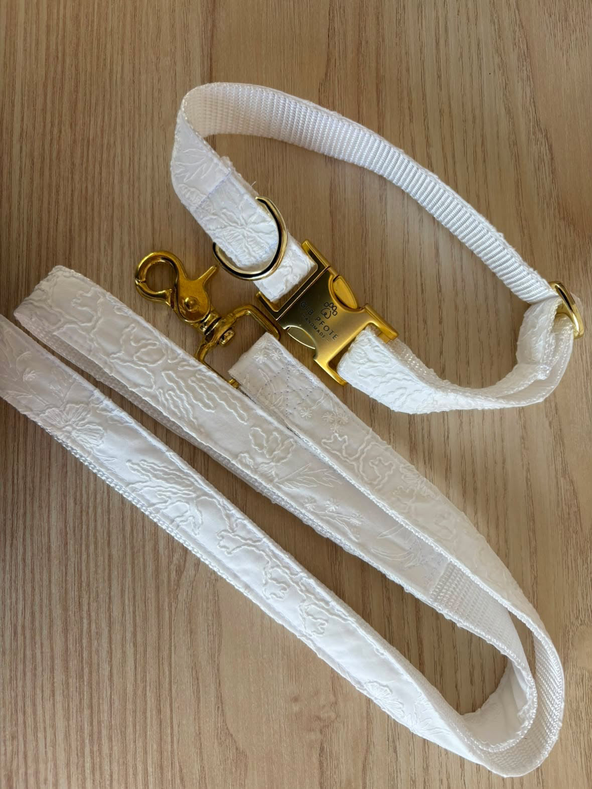 Hochzeitsset – Halsband & Leine