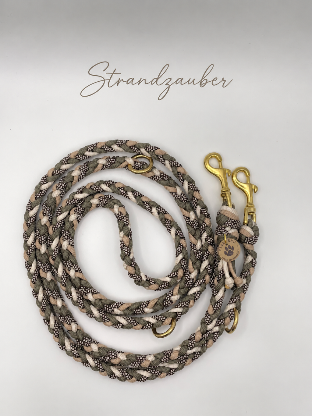 Geflochtene Paracord-Hundeleine – mehrfarbig, 3 Designs
