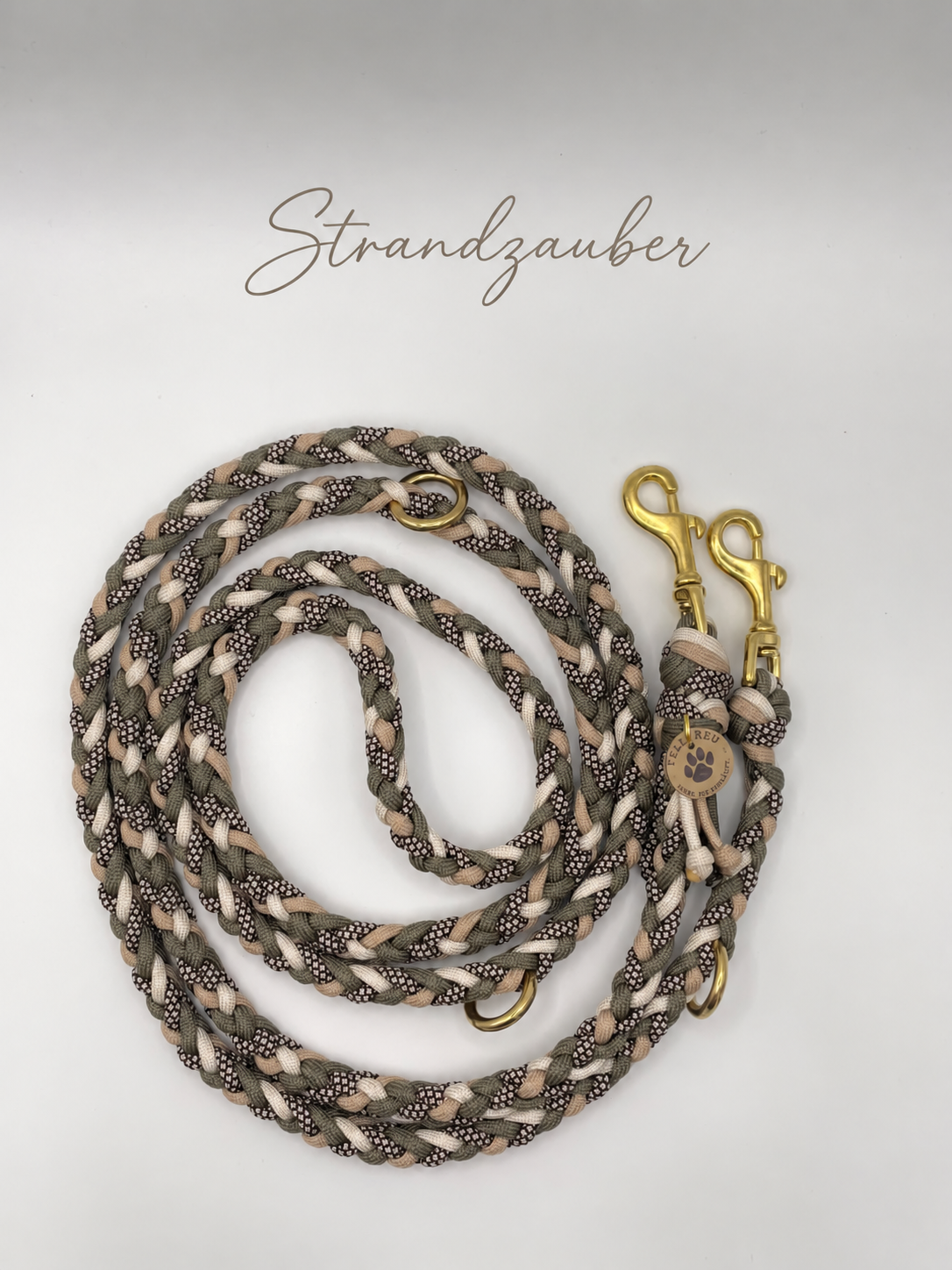 Geflochtene Paracord-Hundeleine – mehrfarbig, 3 Designs