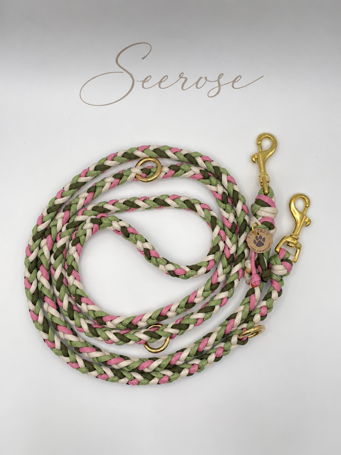 Geflochtene Paracord-Hundeleine – mehrfarbig, 3 Designs