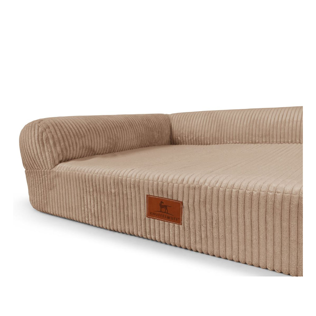 Orthopädisches Eck-Hundebett Cortland – Memory Foam & Cord