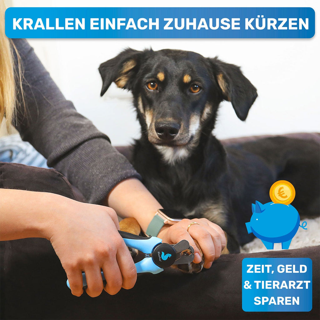 KrallenSchön Krallenschere mit Abstandsschutz für Hunde – BluePet