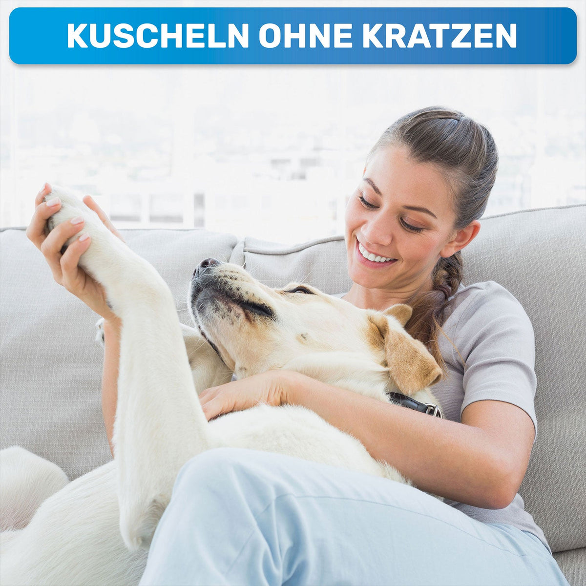 KrallenSchön Krallenschere mit Abstandsschutz für Hunde – BluePet