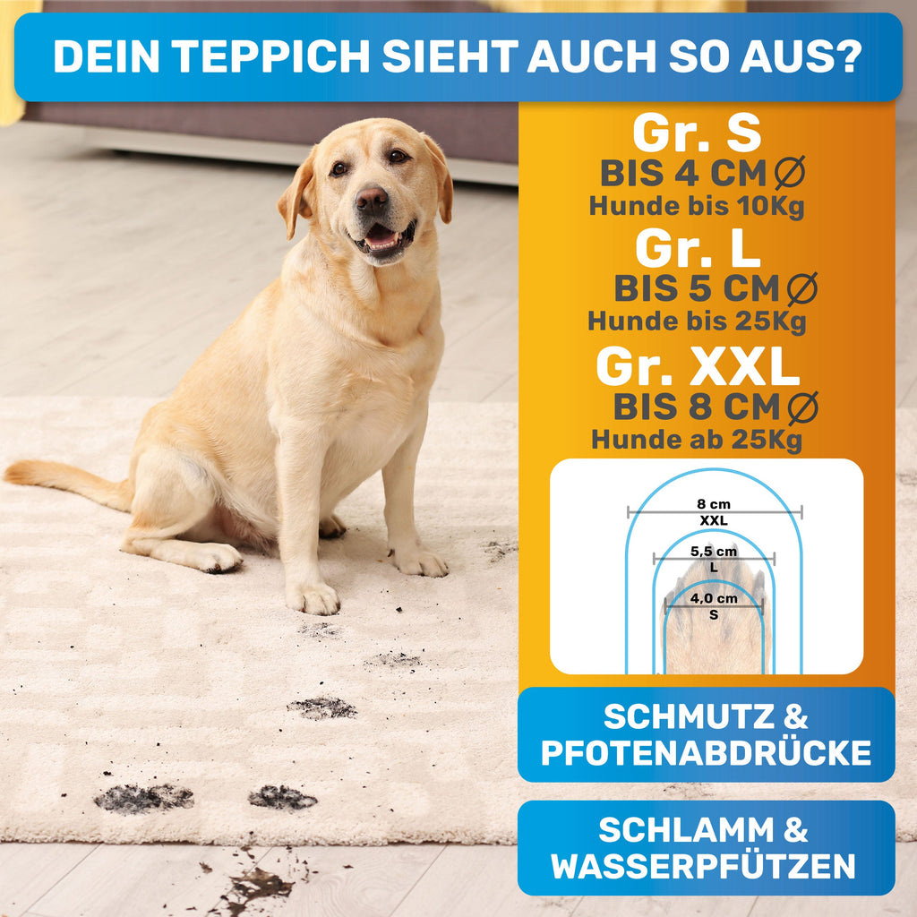 PfotenBlitz – Pfotenreiniger für Hunde mit Mikrofaser-Handtuch