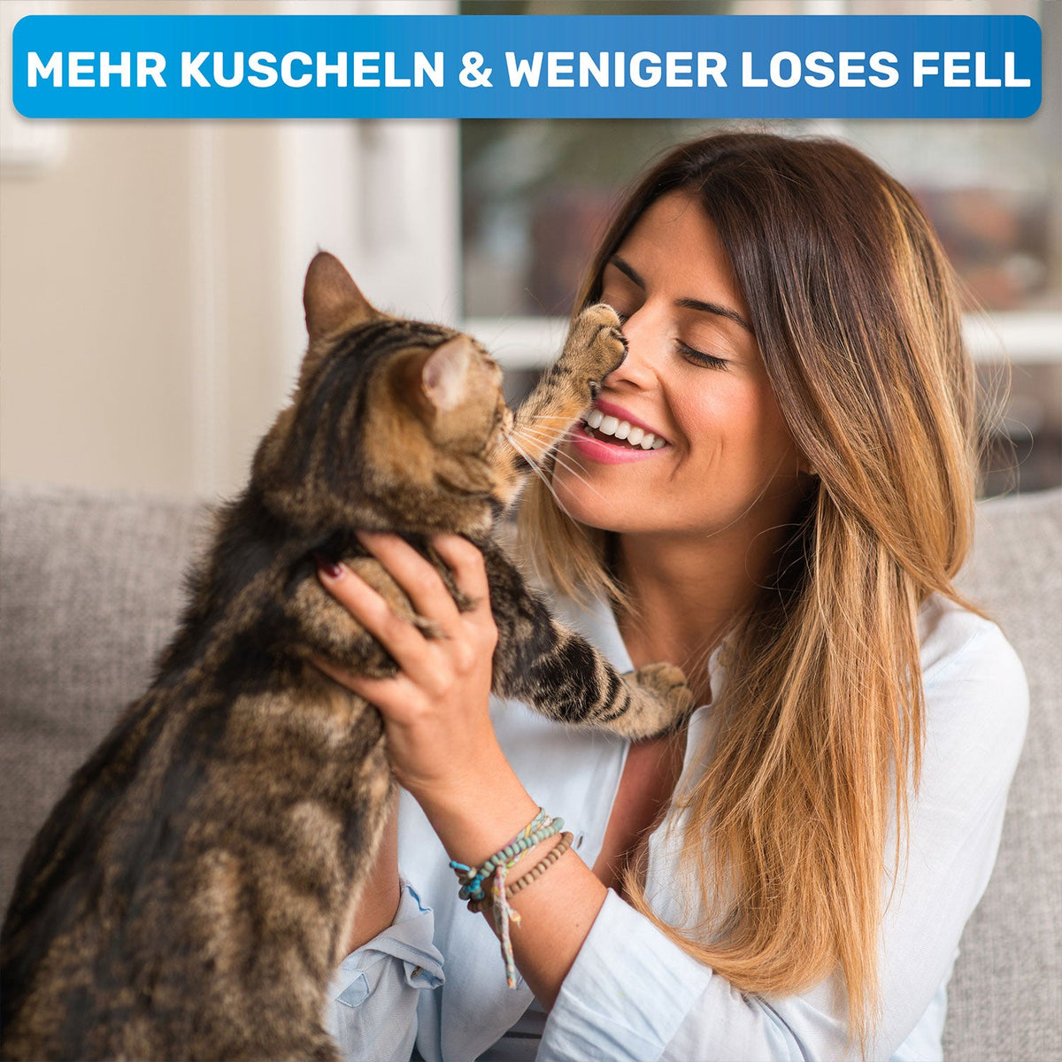 UnterwollGlück 2.0 – Kurzhaar-Unterwollbürste mit Selbstreinigung