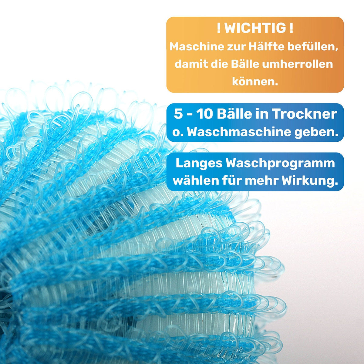 Wäschebälle gegen Tierhaare & Fusseln – wiederverwendbar