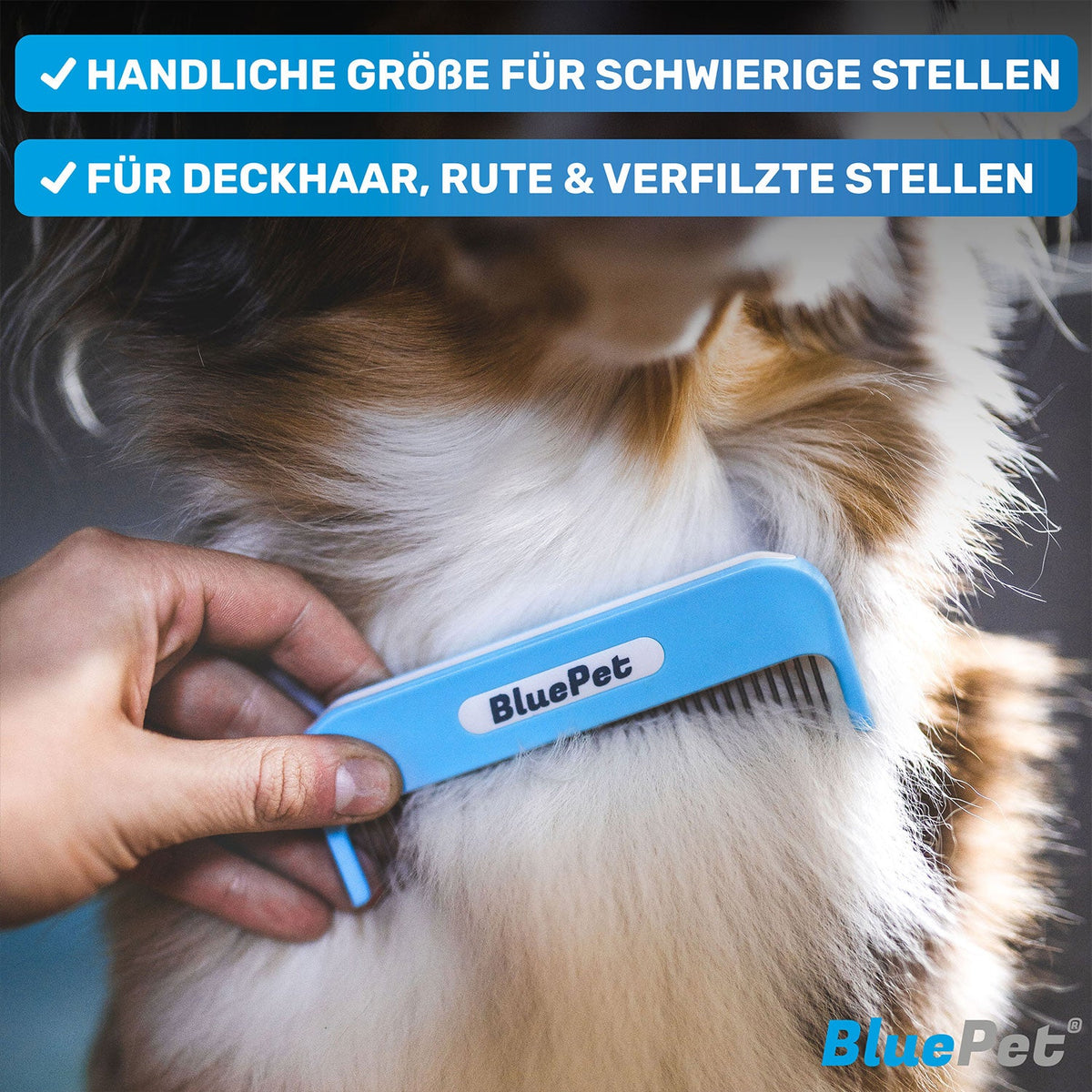 Zauberkamm – Entfilzungskamm mit rotierenden Zinken für Hunde