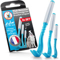 Premium Zeckenhaken 3er-Set mit Silikongriff – BluePet
