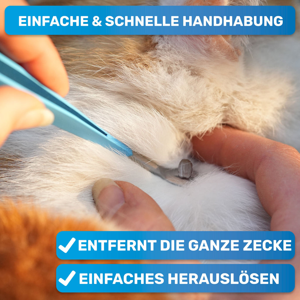 Profi 2-in-1 Zeckenentferner-Set aus Edelstahl – BluePet