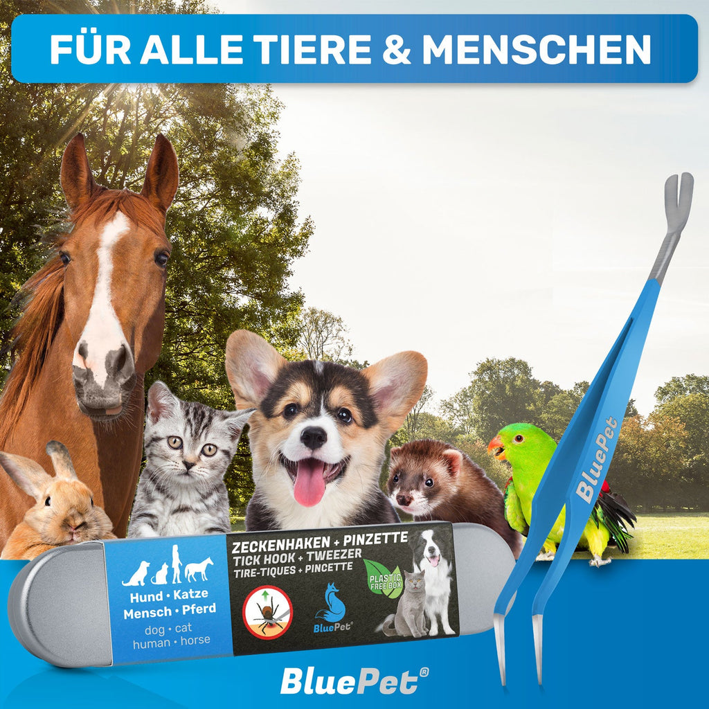 Profi 2-in-1 Zeckenentferner-Set aus Edelstahl – BluePet