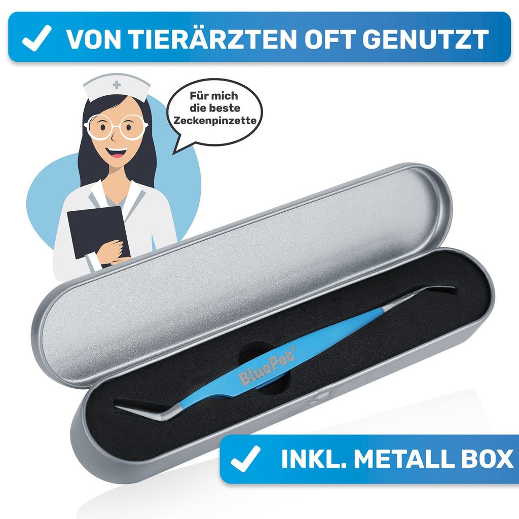 Profi 2-in-1 Zeckenentferner-Set aus Edelstahl – BluePet