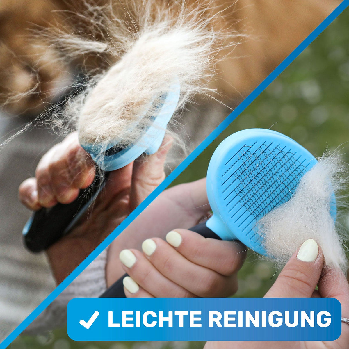 ZupfZeug – selbstreinigende Zupfbürste für Hunde