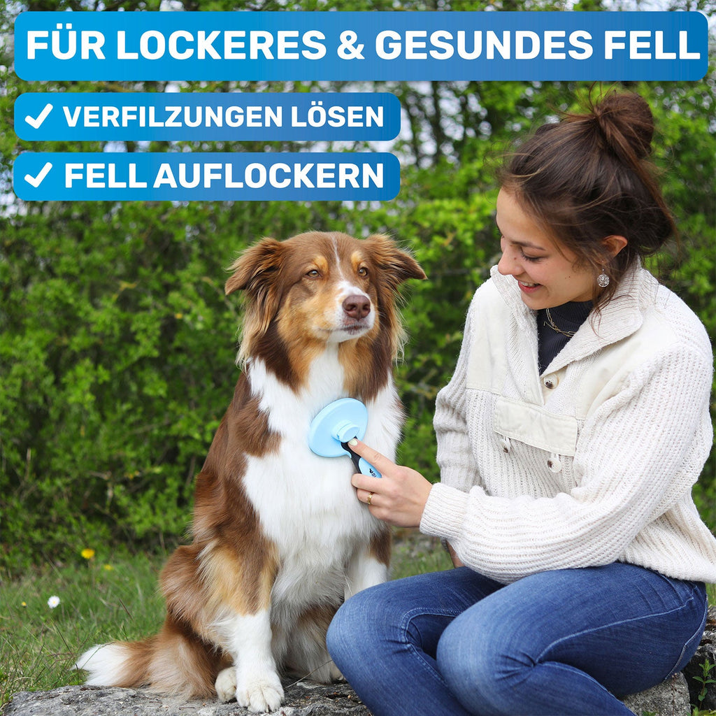 ZupfZeug – selbstreinigende Zupfbürste für Hunde