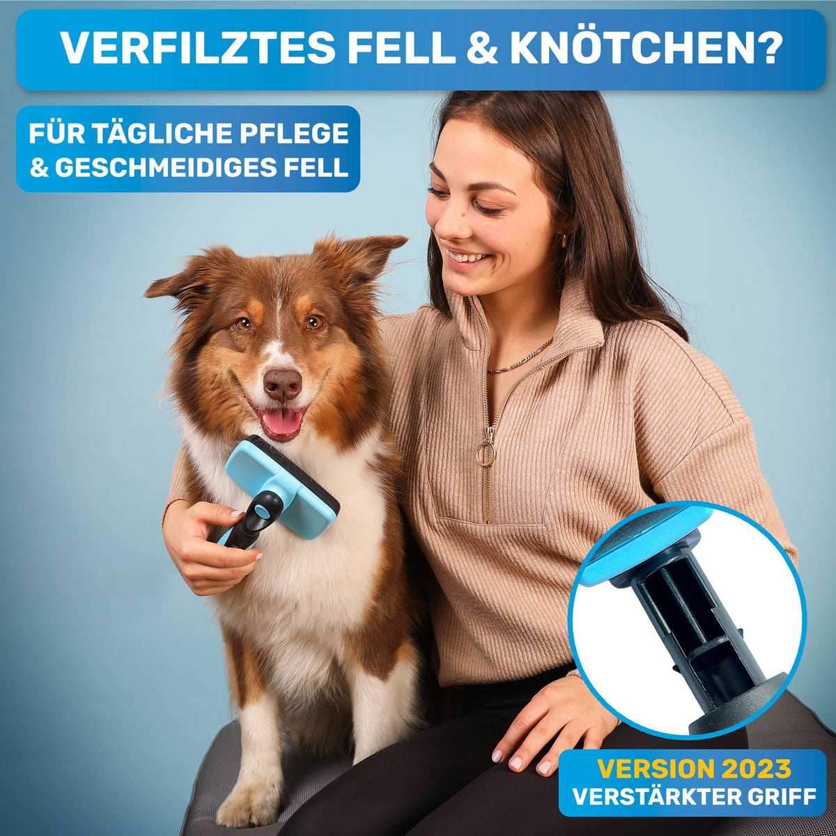 ZupfZeug 2.0 – Selbstreinigende Zupfbürste für Hunde