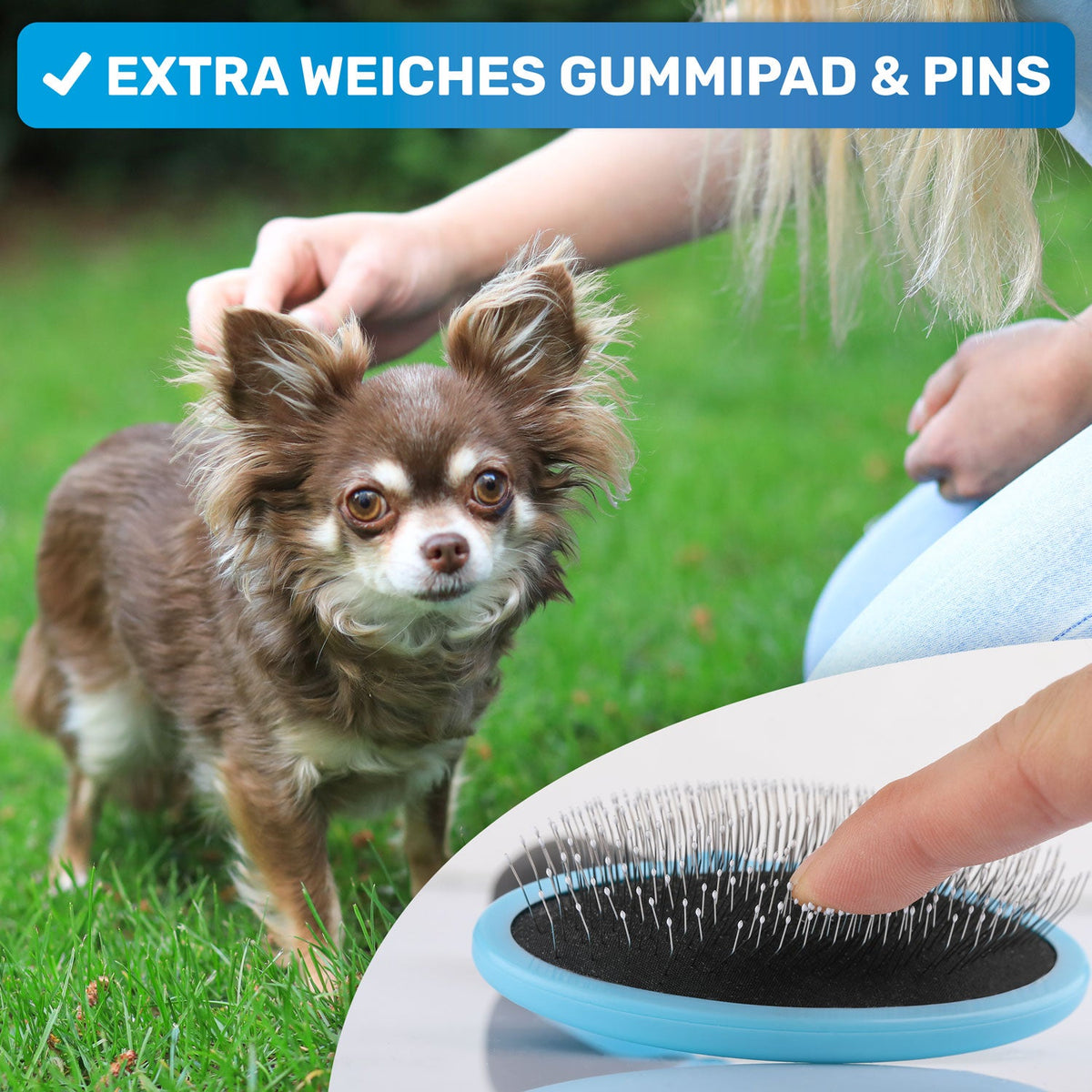 ZupfZeug Mini – Sanfte Zupfbürste für Welpen & Hunde