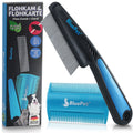 Flohkamm & Flohkarte im Set – für Hunde
