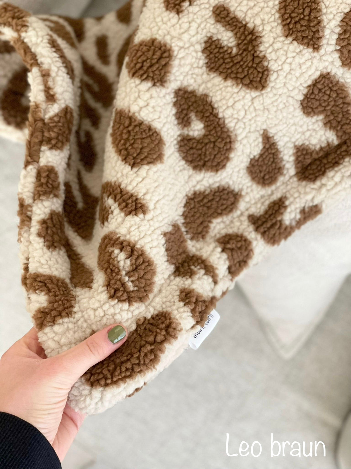 Kuscheldecke Teddyplüsch Leo - verschiedene Farben & Größen