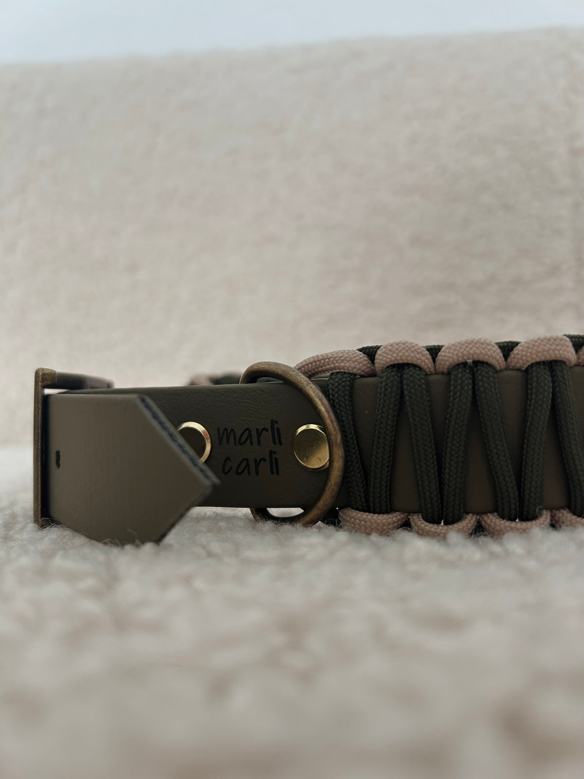 Biothane-Paracord-Halsband Dark Forest