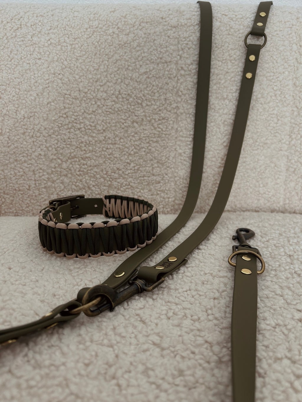 Biothane-Paracord-Halsband Dark Forest