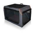 Knuffelwuff faltbare Hundebox Auto Transportbox Alverstone mit Aluminiumgestell für den Kofferraum