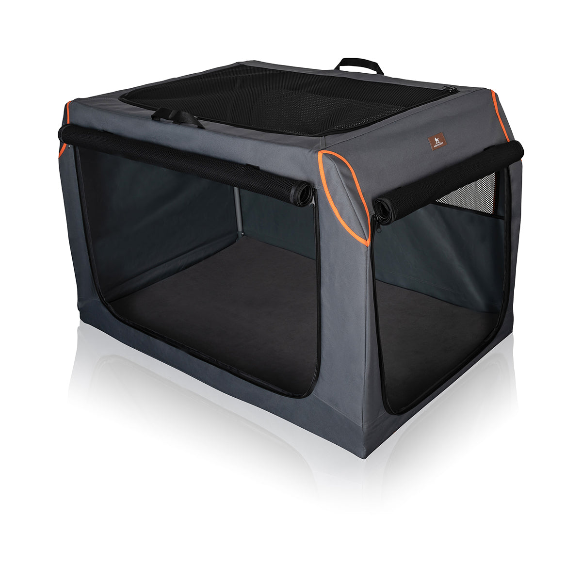 Knuffelwuff faltbare Hundebox Auto Transportbox Alverstone mit Aluminiumgestell für den Kofferraum