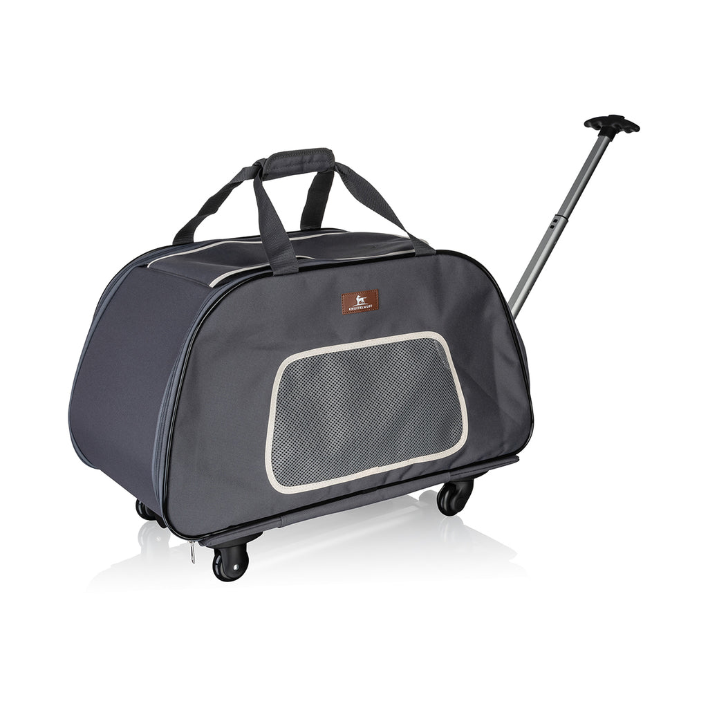 Knuffelwuff faltbarer Hunde Trolley Prineville - Transporttasche Hundewagen rollbar mit Griff