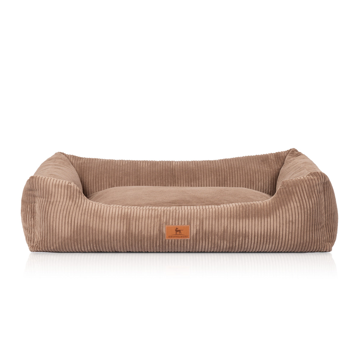 Knuffelwuff Hundebett aus Cord mit Handwebcharakter Olivia