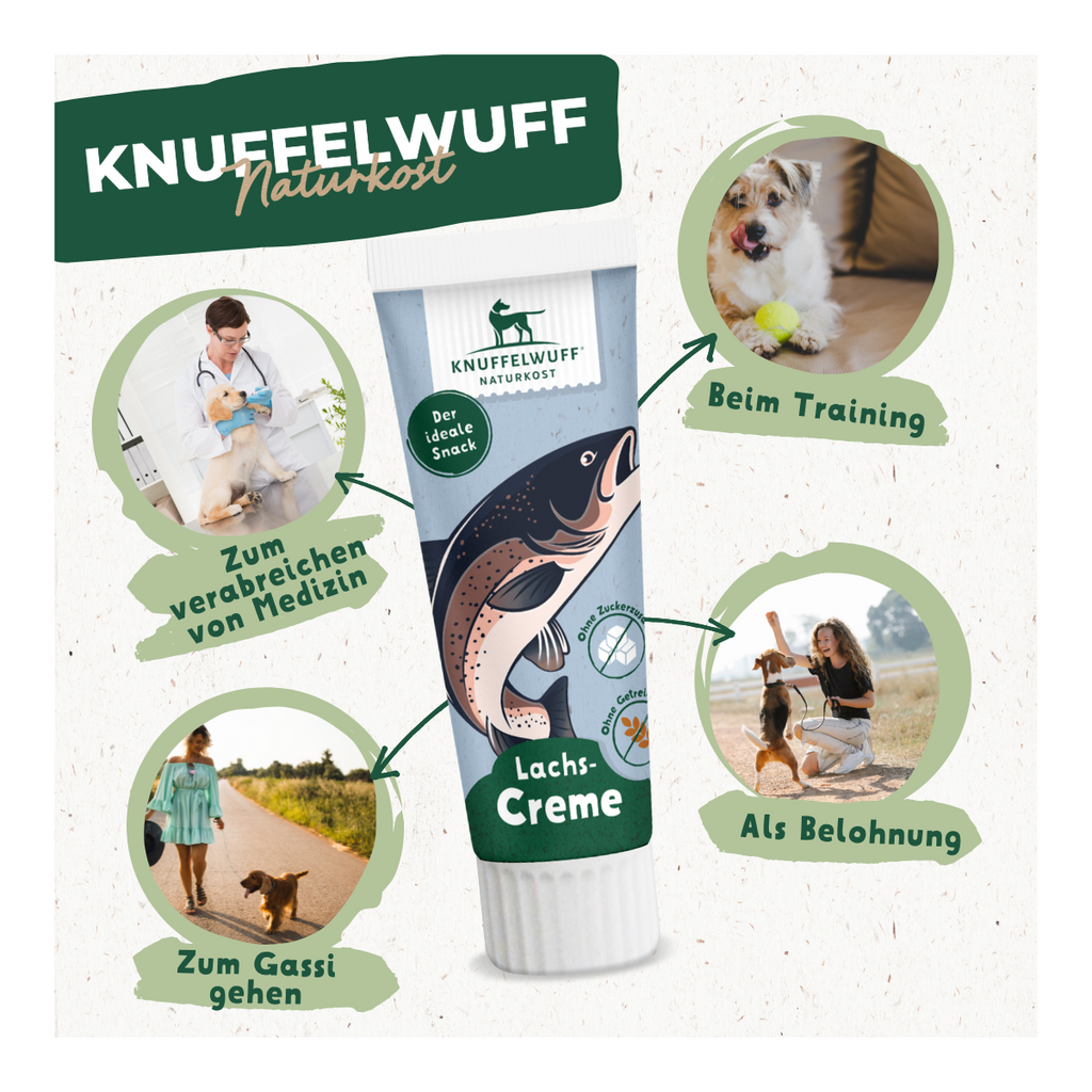 Knuffelwuff Hundekekse und Hundeeis Set mit Silikonform, Rezepten und Tubensnack