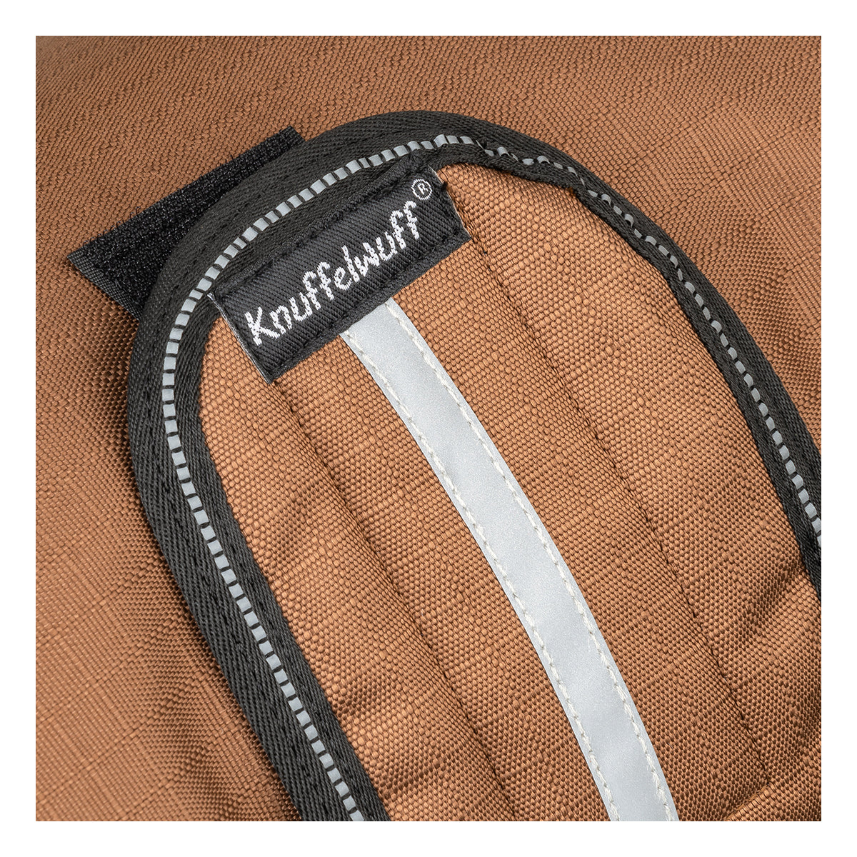 Knuffelwuff Hundemantel Funktionstextil reflektierend Braun