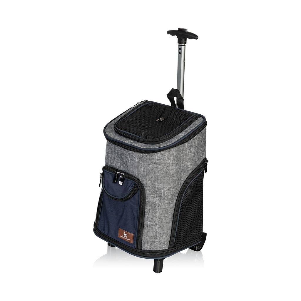 Knuffelwuff Hunderucksack Tajumulco Trolley faltbar 2 in 1 mit Rollen und Griff 33x30x50cm