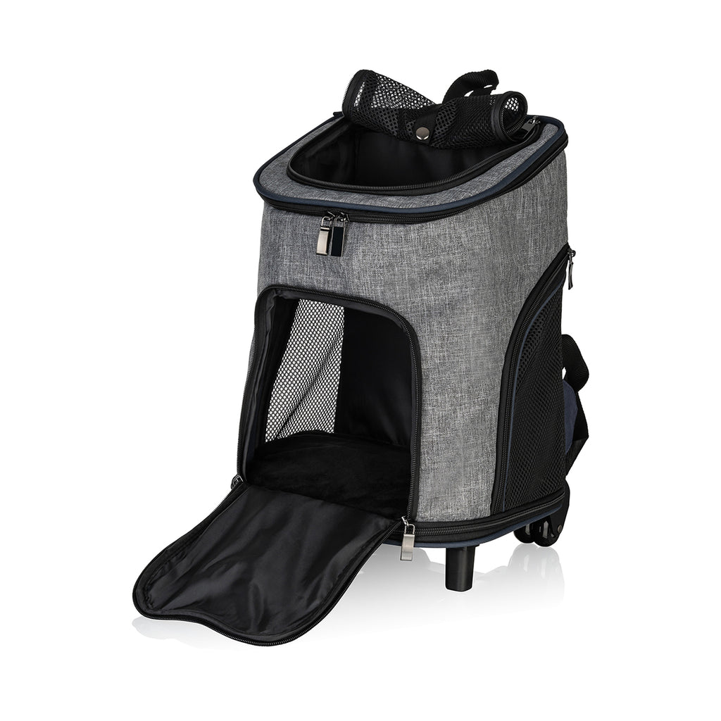 Knuffelwuff Hunderucksack Tajumulco Trolley faltbar 2 in 1 mit Rollen und Griff 33x30x50cm