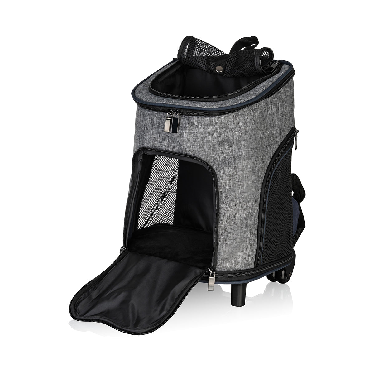 Knuffelwuff Hunderucksack Tajumulco Trolley faltbar 2 in 1 mit Rollen und Griff 33x30x50cm