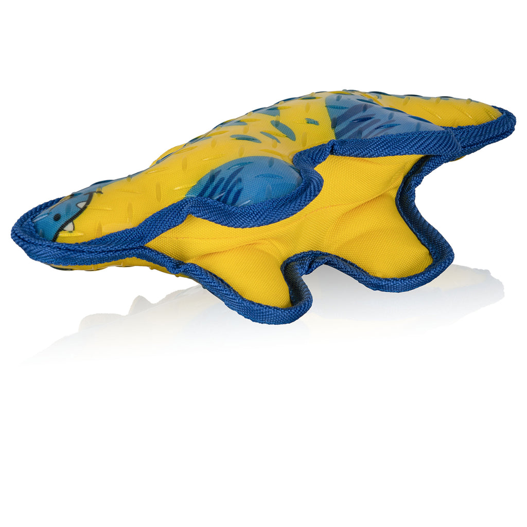 Knuffelwuff Hundespielzeug Dinosaurier Brachiosaurus aus Gummi und Gewebe