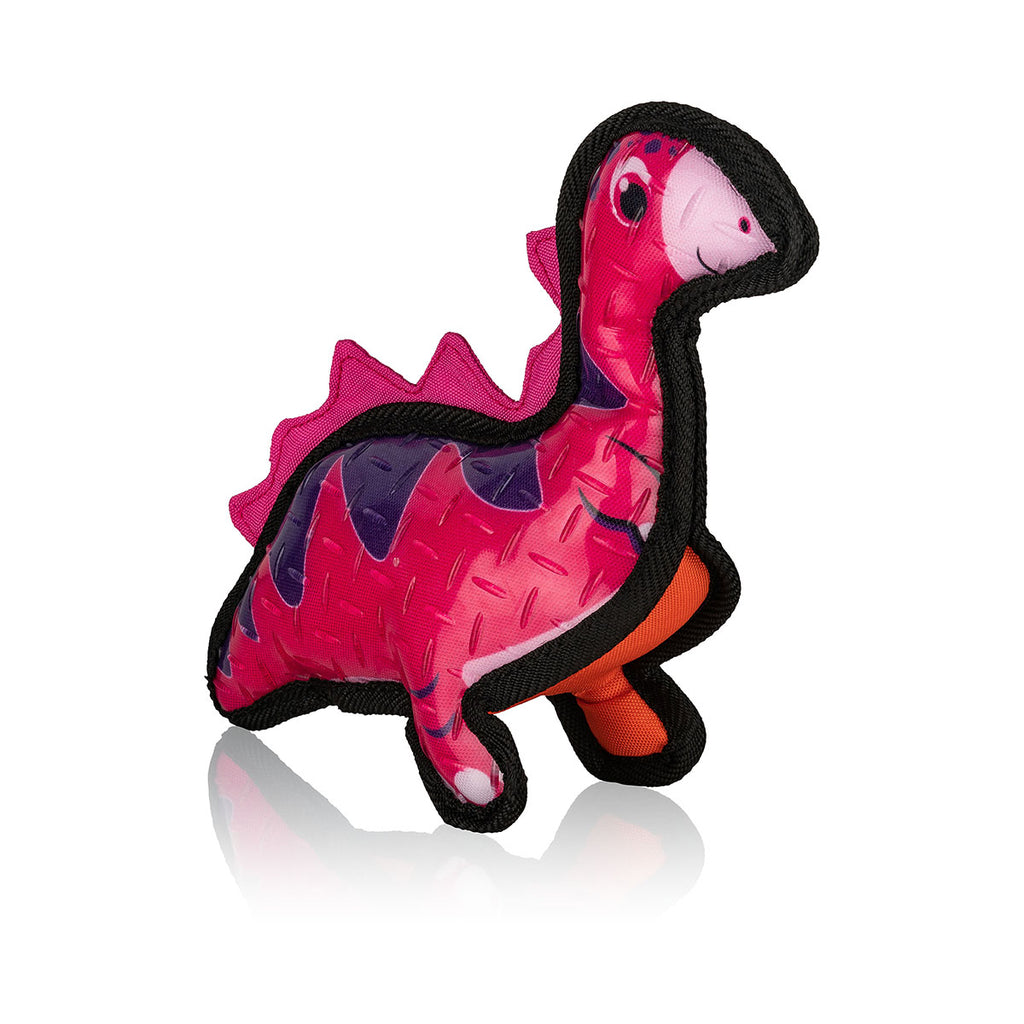 Knuffelwuff Hundespielzeug Dinosaurier Diplodocus aus Gummi und Gewebe