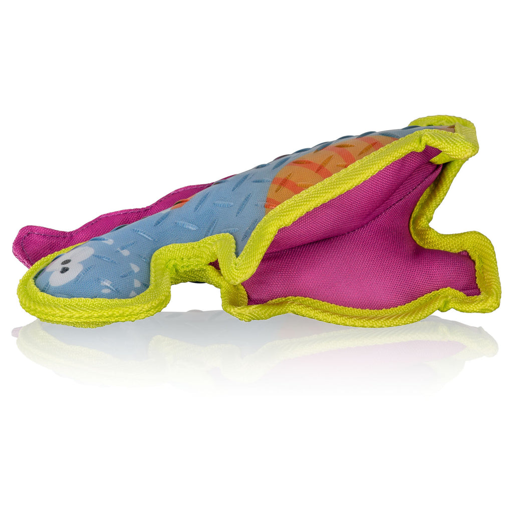 Knuffelwuff Hundespielzeug Dinosaurier T-Rex aus Gummi und Gewebe