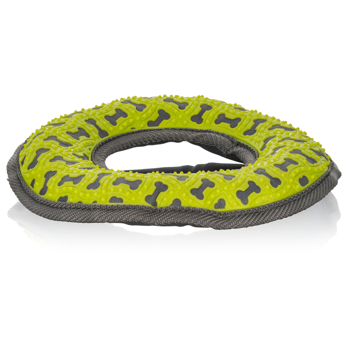 Knuffelwuff Hundespielzeug Frisbee aus Gummi und Gewebe