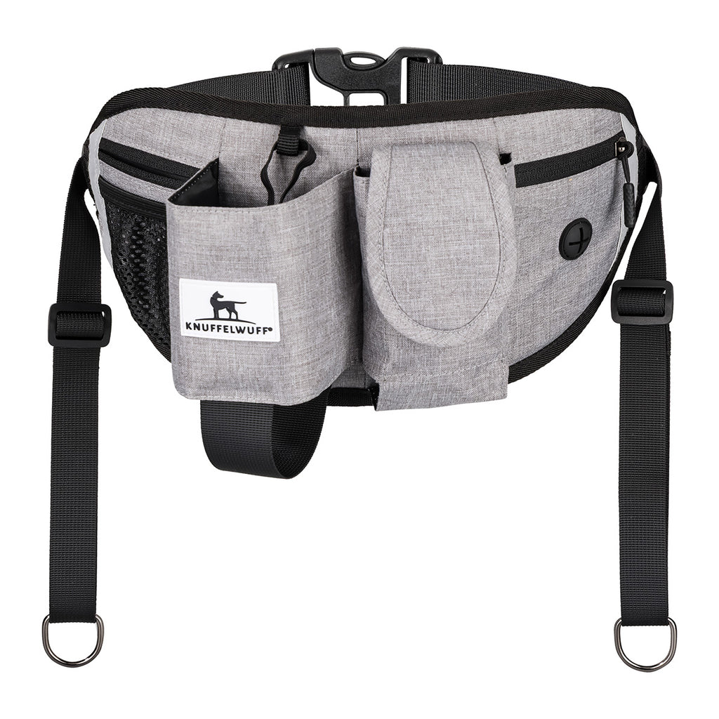 Knuffelwuff Joggingtasche Bunbury mit Bungee-Leine und praktischen Fächern