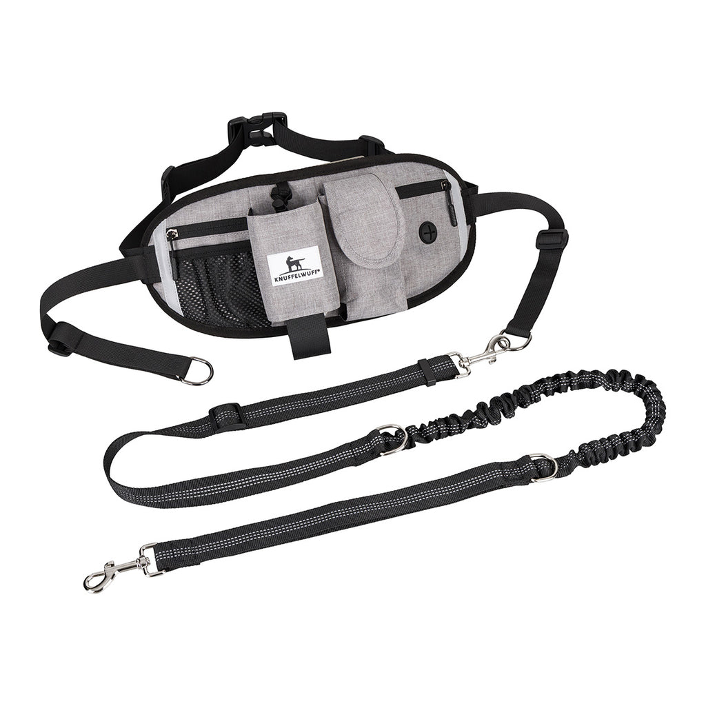 Knuffelwuff Joggingtasche Bunbury mit Bungee-Leine und praktischen Fächern