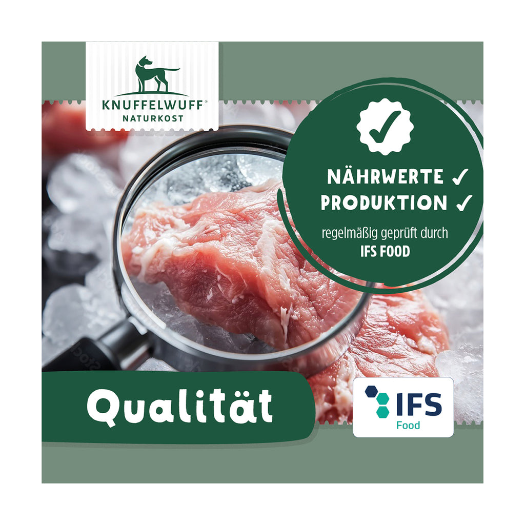 Knuffelwuff Mini Denties mit Hühnerfilet - Premium Hundesnack mitHähnchenfleisch und Kalzium, 500g