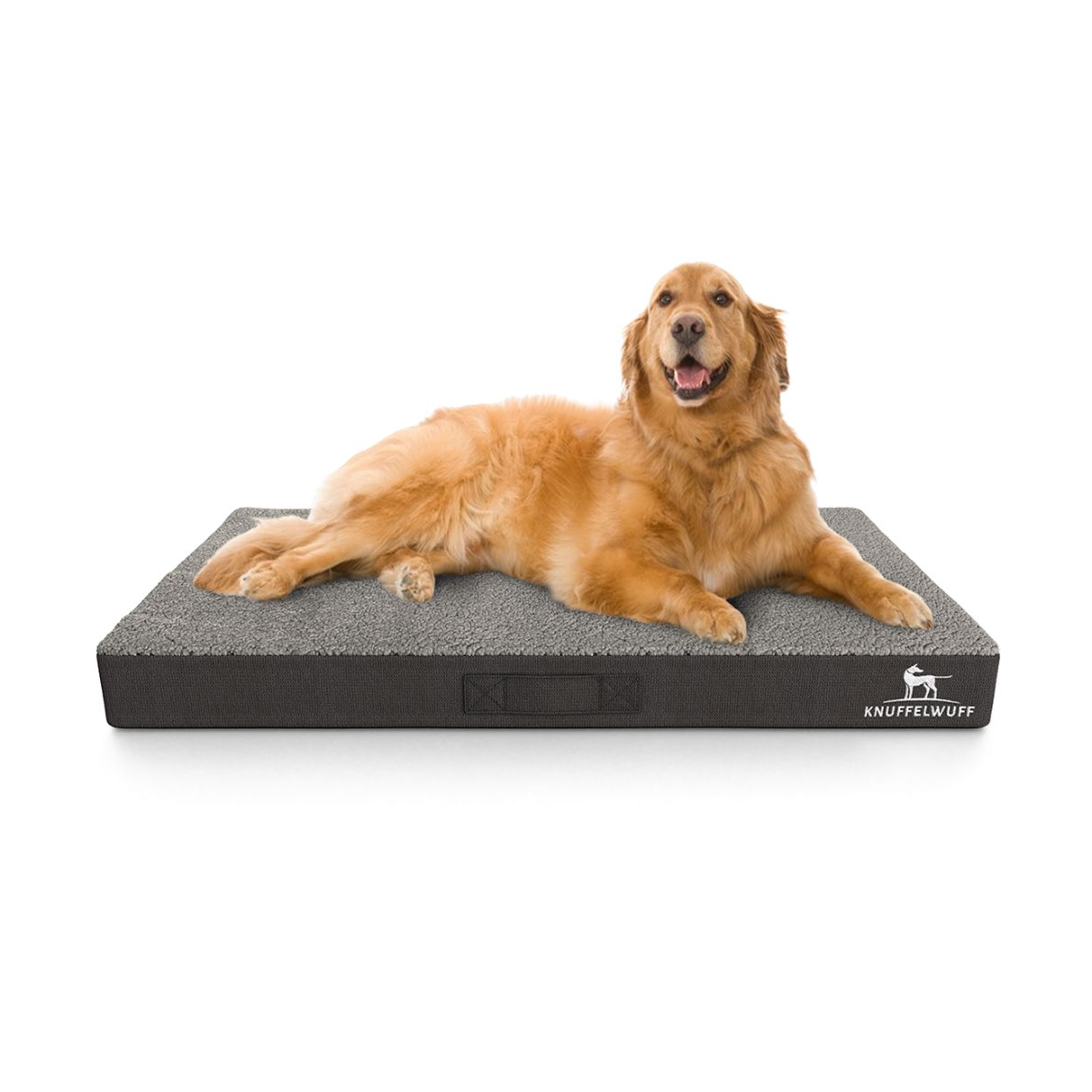 Knuffelwuff orthopädische Hundematte Ellenie aus Teddymaterial und Velours