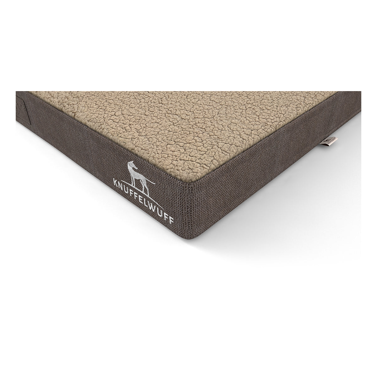 Knuffelwuff orthopädische Hundematte Ellenie aus Teddymaterial und Velours