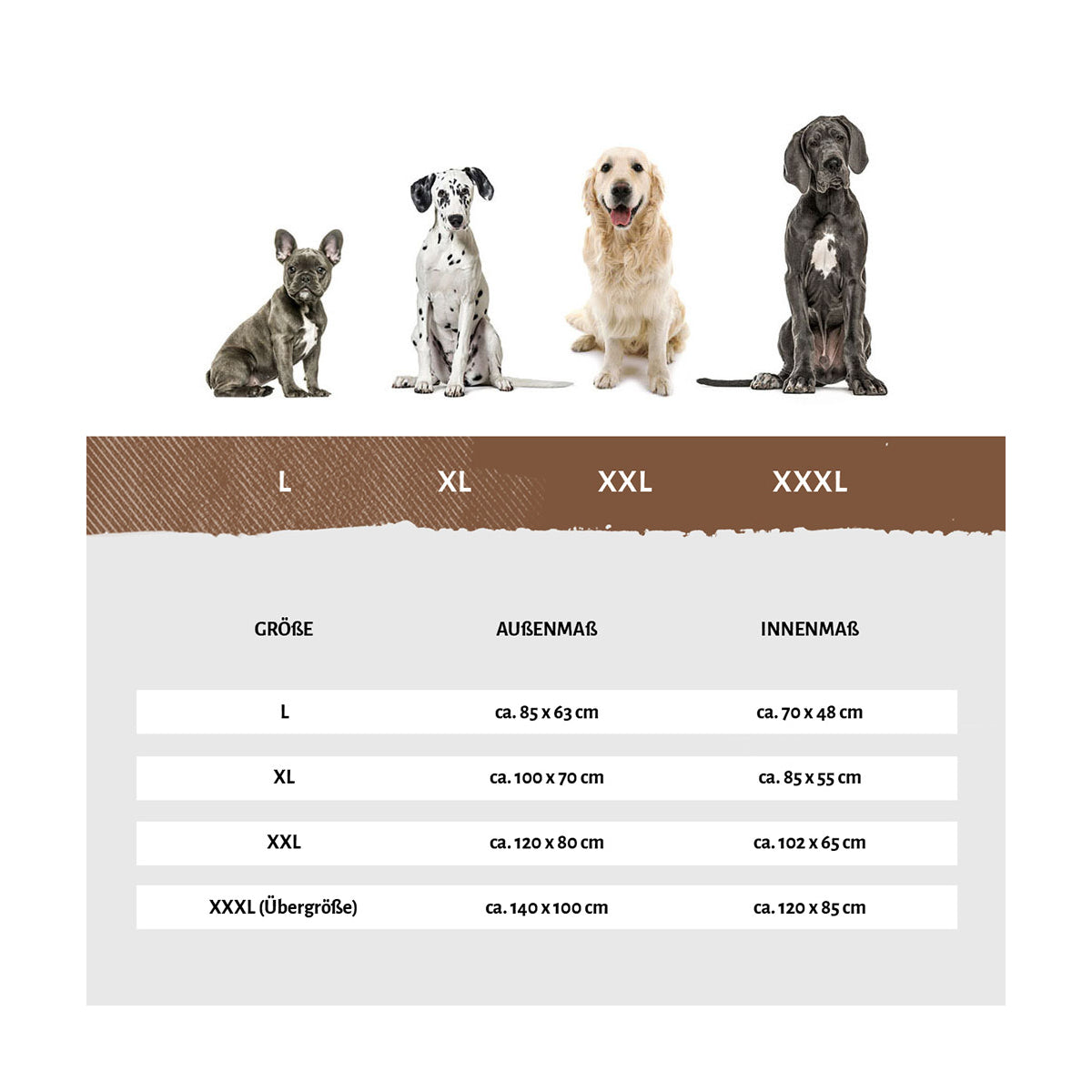 Knuffelwuff Orthopädisches Eck Hundebett Marlie aus Velours mit Handwebcharakter